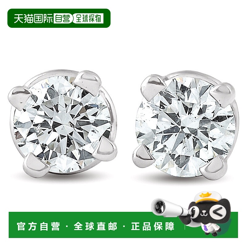 自营pompeii31/4ct Round Diamond Studs 14K White Gold Brillia