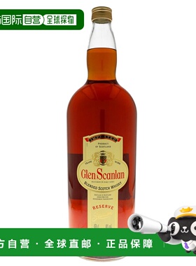 欧洲直邮glen scanlan格兰沙朗威士忌40%4.5L法国原装进口洋酒