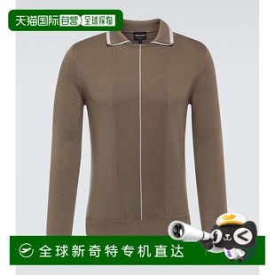 羊毛Polo衫 香港直邮潮奢 男士 Armani 004207 阿玛尼