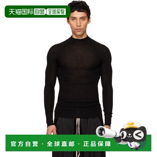 1h可退 香港直邮rick owens 瑞克 欧文斯 男士 黑色 Temple Ribbe