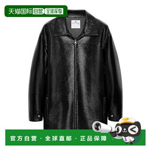 香港直邮Courreges 长袖皮夹克皮衣 425CBL322VY0014