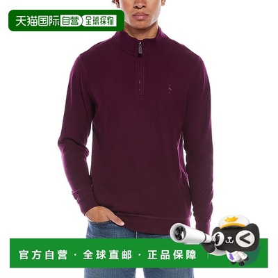 自营TailorByrd Cozy Knit 1/4-Zip Mock Sweater - pink 美国奥