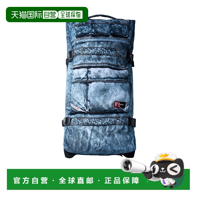 香港直邮DIESEL 男士旅行箱 EK0A5BML6Y21 AW2025 蓝色 Transit'R