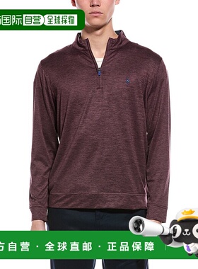 自营TailorByrd Performance Mesh 1/4-Zip - red 美国奥莱直发