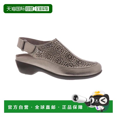 自营Women's Easy Spirit Dawn Bronze Leather Slingback Casual