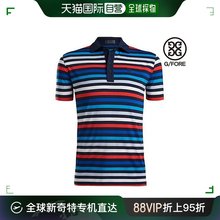 T恤衫 韩国直邮GFORE 高尔夫服装 FORE 男性条纹机恤修身
