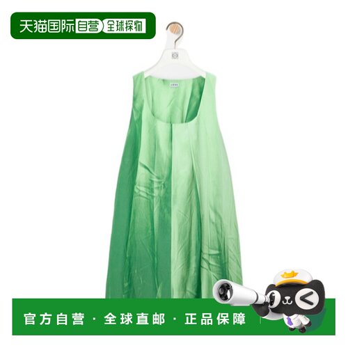香港直邮LOEWE 女士连衣裙 S540Y09XVT4100 SS2026 绿色 无袖连衣