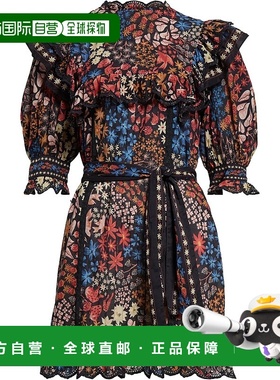 自营 FARM Rio 女士迷你连衣裙，Jujus Garden 黑色 - jujus gard