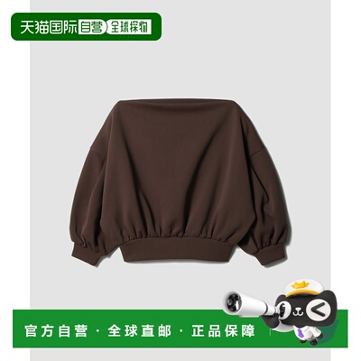 日本直邮COLUMN 女装 不对称纸板质感露肩卫衣 6214013080066