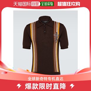 条纹羊毛棉质Polo毛衣 男士 AMIRI 香港直邮潮奢