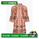 香港直邮FARM RIO 女士 1h可退 束带印花棉质府绸迷你连衣裙 3320