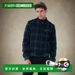 自营members onlyMen's Wool Iconic Racer Jacket - green 美国
