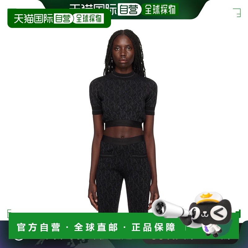 香港直邮Palm Angels 棕榈天使 女士 logo提花短袖T恤 PWHT010R24