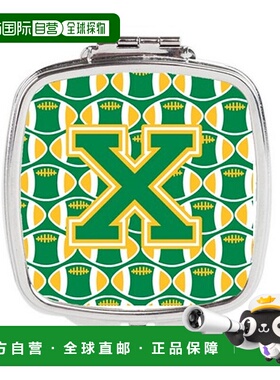 自营 Carolines Treasures CJ1069-XSCM 字母 X 足球绿色和正品