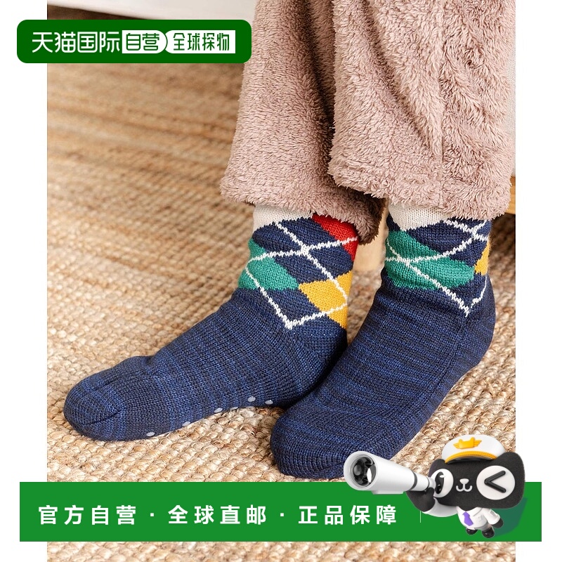 日本直邮Rocky Monroe 男士女士厚款保暖防滑针织毛圈中筒室内袜[