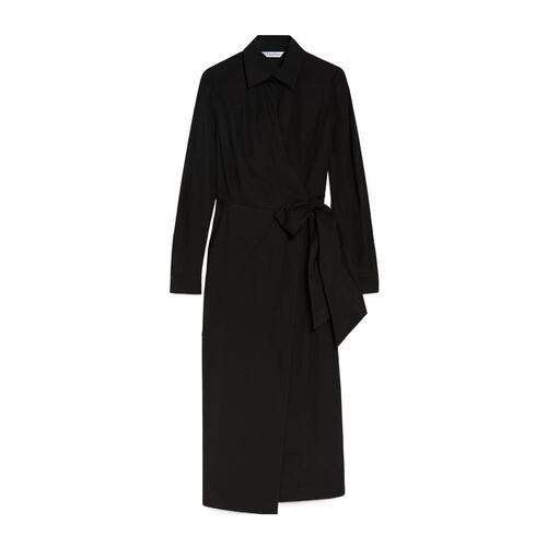 MAX MARA 女士大衣 1221085206003 SS2025 黑色 长袖连衣裙