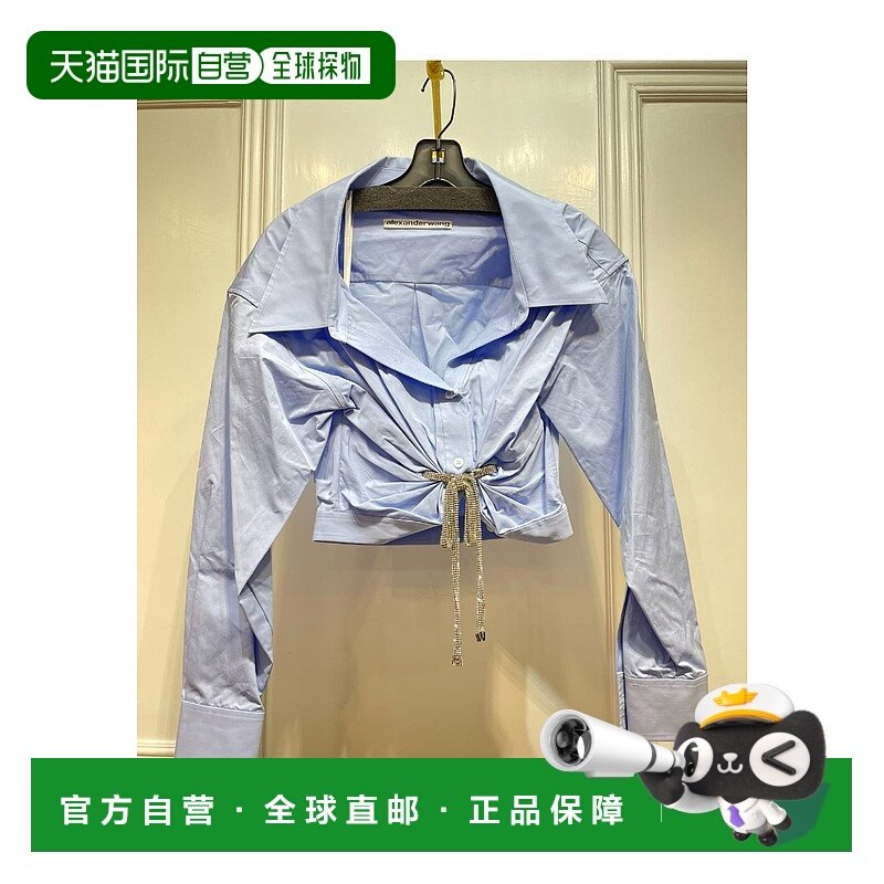 1h可退 香港直邮alexander wang 女士 上装T恤长袖