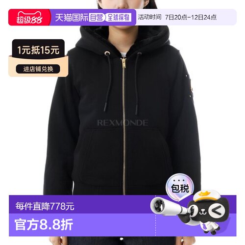 韩国直邮MOOSE KNUCKLES女款连帽外套短款拉链上衣M34LS636G 291
