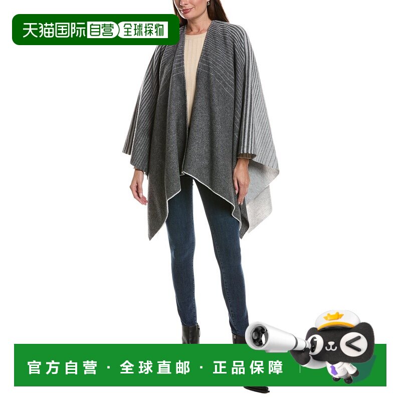 自营Max Mara Weekend方形羊毛混纺围巾-灰色 美国奥莱直发图片