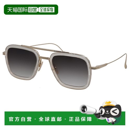 自营 Dita FLIGHT.006 DT 7806-V-WHT-GLD-52中性方形太阳镜-白色