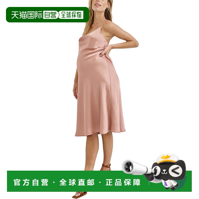 自营HATCH Maternity The Easy Slip Dress - rosewood 美国奥莱图片