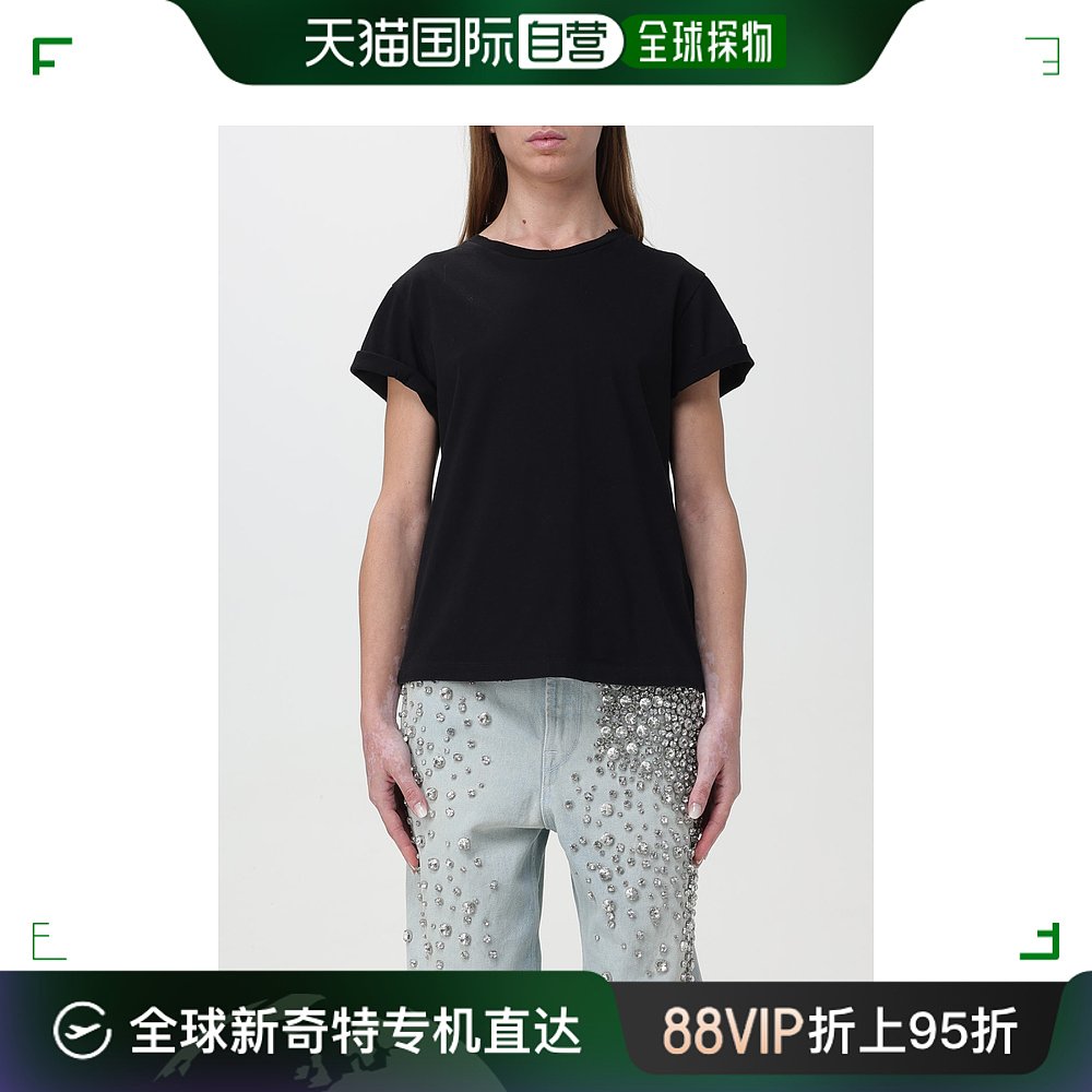 香港直邮潮奢 GOLDEN GOOSE 女士Goose 女士金色T恤