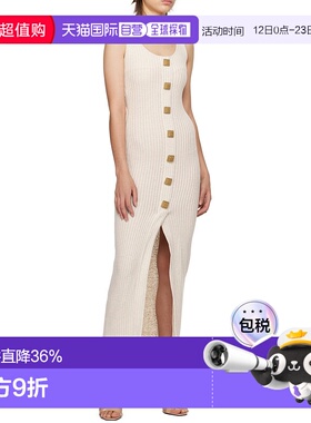 香港直邮Balmain 吊带连衣裙 AF1RP155JE72长裙