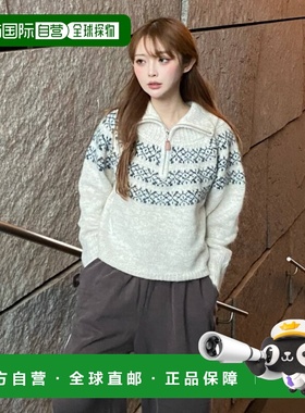 日本直邮Ray Cassin 女装 宽松版型北欧风半拉链针织衫 RCN105260