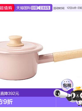 【日本直邮】Fuji Horo富士珐琅单手锅 奶锅 粉色 14cm CTN-14M.A