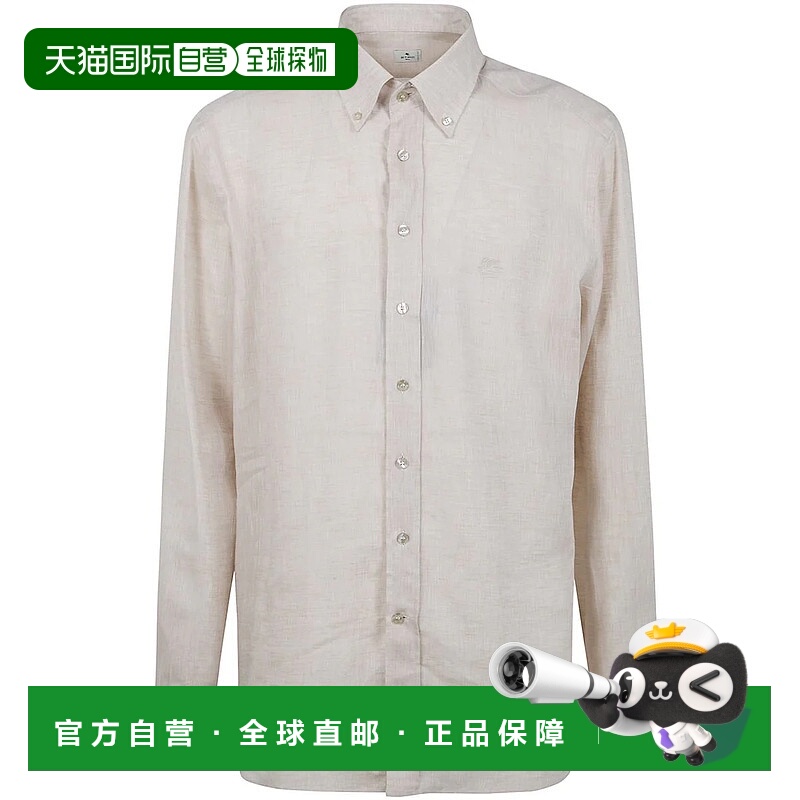 1h可退 香港直邮ETRO 男士衬衫 MRIB000499TU3F30121 SS2026 浅棕