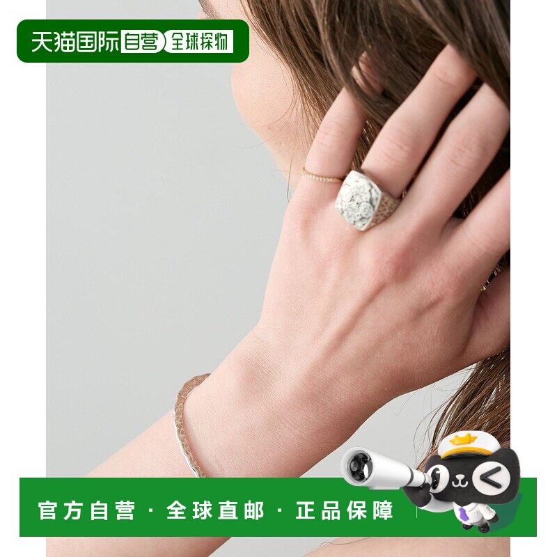 1h可退 日本直邮agete 阿卡朵 女士 银925C型简约手镯 1026211410