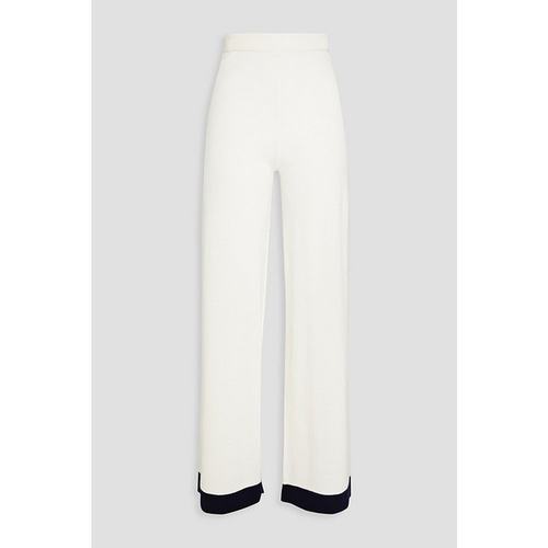 ZIMMERMANN 女士 Two-tone 美利奴羊毛阔腿裤 5556PHIG