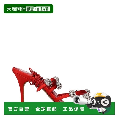 自营Manolo Blahnik Satin Stiletto Heels Women's Sandals - re