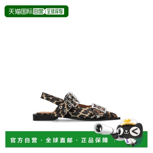 浅棕色 香港直邮GANNI SS2025 S29474926943 Femi 女士芭蕾乐福鞋