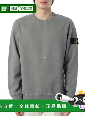 韩国直邮STONE ISLAND 6100028 拉绒有机棉绒常规版型圆领运动衫