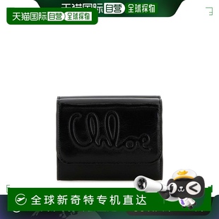 女士钱包 香港直邮CHLOÉ CHC24WP448O16001 leathe 黑色 Black