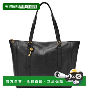 【美国直邮】fossil 女士 单肩包化石托特包手提包皮革