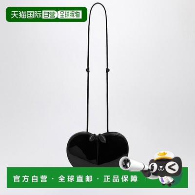 1h可退 香港直邮alaia 女士 LE COEUR 黑色漆皮包包 AA1P003CA189