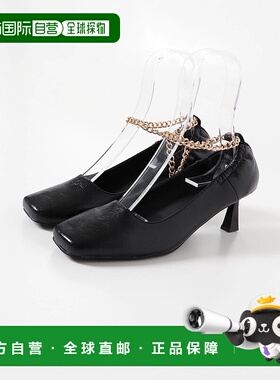 1h可退 日本直邮RODE SKO 女士 6cm 链条方头通勤鞋 XX262HU1704