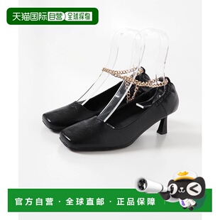 1h可退 日本直邮RODE SKO 女士 6cm 链条方头通勤鞋 XX262HU1704