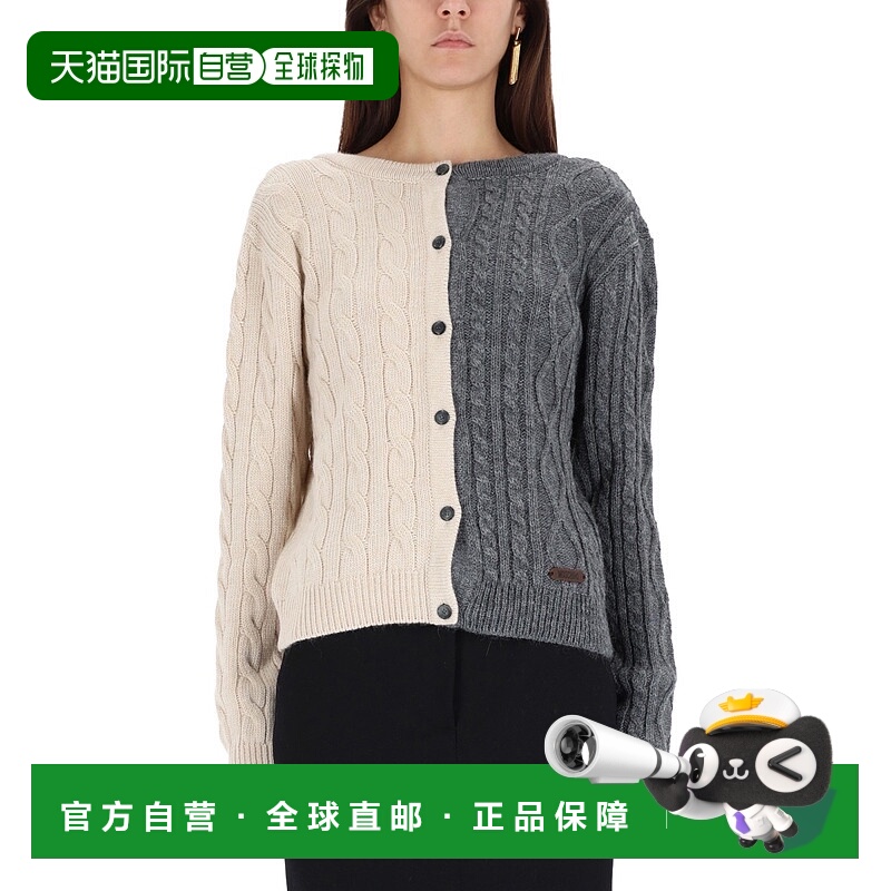 香港直邮Moschino 莫斯奇诺 女士 TWO-TONE 针织开衫 09125504150