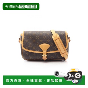 日本直邮中古LV路易威登女包B级9新Sologne法棍包涂层/防水帆布斜