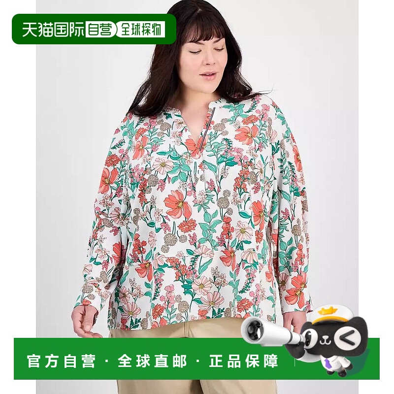 1h可退 【美国直邮】tommy hilfiger 女士 衬衫长袖