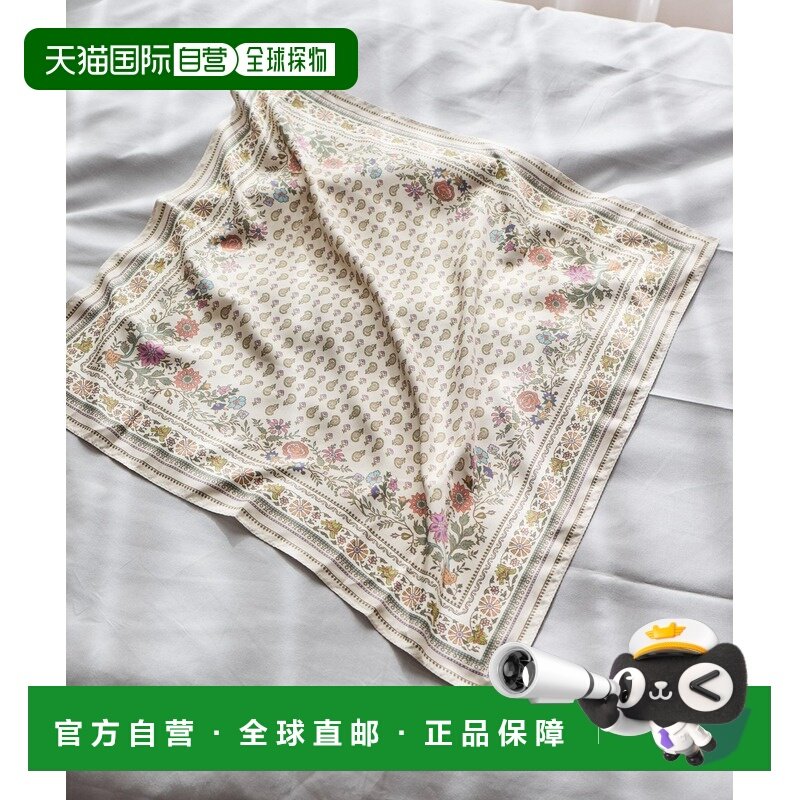 1h可退 日本直邮studio CLIP 女装 复古花呢印花方巾 轻盈质感多,运动包/户外包/配件,围巾/围脖,淘宝优惠券,粉丝福利购,淘宝优惠卷
