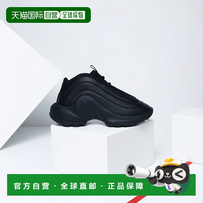 欧洲直邮Diesel迪赛 女童黑色绗缝运动鞋