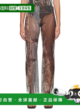 1h可退 香港直邮潮奢 ELLISS 女士 棕色 Rock Pool 长裤 ROCKPOOL