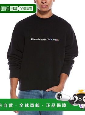 自营Palm Angels All Roads Crewneck Sweatshirt - black 美国奥