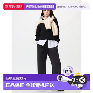 日潮跑腿UNIQLO优衣库 保暖直筒裤 479695卫裤休闲裤阔腿裤