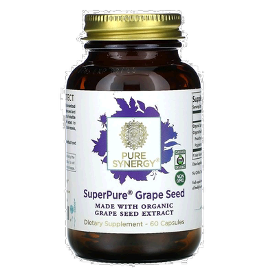 香港直发Pure Synergy葡萄籽提取物胶囊有机素食营养搭配60粒