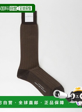 日本直邮UNITED ARROWS 丝光棉赫灵邦图案袜子 GR1634EM005090 绿